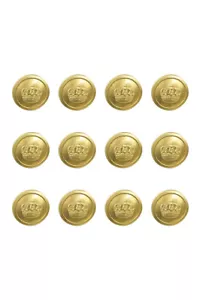 Prima guerra mondiale bottone generale corona imperiale tedesca prussiana 21 mm (12 pz) - Foto 1 di 2