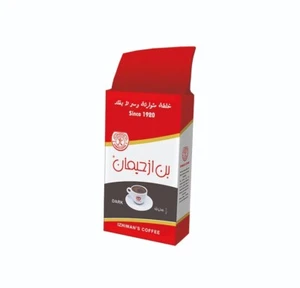 Izhiman Burned Coffee 250g With Cardamom Arab بن ازحيمان محروقه مع الهيل - Picture 1 of 1