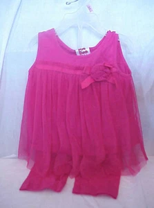 HOT PINK BABY OUTFIT SIZE 18 MO TOP AND PANTS PARK BENCH KIDS - Picture 1 of 5