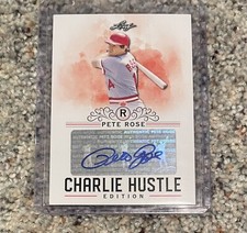 2020 Leaf Pete Rose Charlie Hustle Edition Autograph Auto #AU-04 Reds