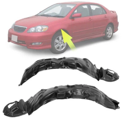 Front Inner Fender Liner Left +Right Fit 2003-2008 Toyota Corolla #TO1249119 Foto 1 de 4