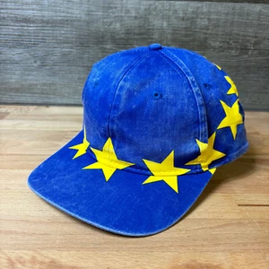 Vintage Olympics Hat Cap Snapback Atlanta 1996 Team Europe Flag Hanes - Picture 1 of 12