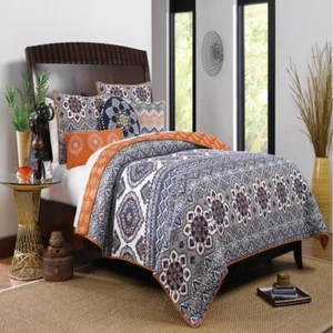 Grönland Home Mode Medina Quilt Set - 2 - Stück - Safran - Bild 1 von 4