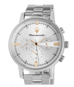 Herrenuhr Maserati Dual Time Stahlband Zifferblatt Silber R8873630002 - Bild 1 von 5