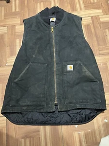 Carhartt Weste Herren Medium V01 BLK Arctic Quilt gefüttert Duck Canvas schwarz - Bild 1 von 4