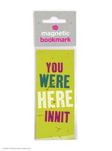 Brainbox Candy You Were Here Innit magnetic bookmark funny novelty cheap gift