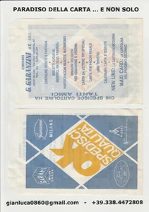 SACCHETTO CARTA, BUSTA VINTAGE PUBBLICITARIA Garanzini cartaria Milano, cm.12x19 - Imagen 1 de 1