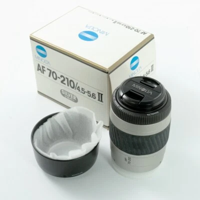 [NEW]Minolta 70-210mm f4.5-5.6 II AF Zoom Silver For SONY A Mount - Image 1 of 4