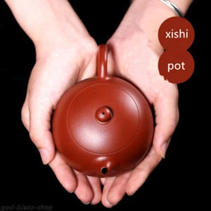 Authentische Yixing Zisha Xishi Teekanne gemarkt Original Erz Dahongpao Tontopf Neu - Bild 1 von 13