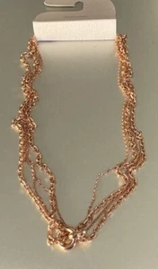 Mimco Circulate Chain Necklace In Rose Gold RRP$99.95 - Picture 1 of 8