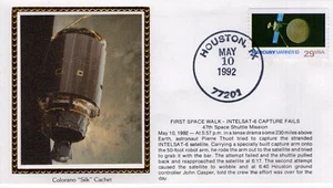 FIRST SPACE WALK, INTELSAT-6 CAPTURE FAILS - HOUSTON, TX  1992  FDC17987 - Picture 1 of 1