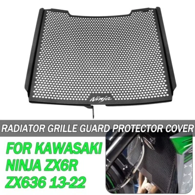 Radiator Guard Cover Grille Protector FOR KAWASAKI NINJA ZX6R ZX636 2013-2023 - Image 1 of 4