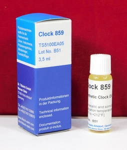 Etsyntha 859 Vollsynthetische Uhr Öl 3,5 ml Flasche Hermle Howard Miller Urgos - Bild 1 von 1
