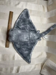 Destination Nation Aurora Gray STING RAY Plush Speckled Stuffed Animal Toy 2015 - Picture 1 of 2