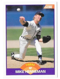 MIKE HENNEMAN DETROIT TIGERS #293 - SCORE NM-MT 1989 - Bild 1 von 2