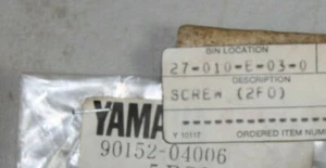 NOS Yamaha Countersunk Screw 90152-04006-00 ( for tank emblems) 1 Piece - Picture 1 of 1