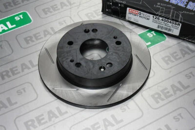 StopTech Sport Slotted Brake Rotor Rear Right Honda Civic Si 06-15 K20Z3 K24Z7 - Image 1 of 4