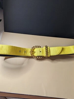 Cinturón grande Y2k Neiman Marcus amarillo y dorado Foto 1 de 3