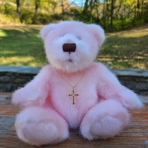 Applause Bears of Faith with Crucifix Necklace Plush Teddy Dan size 8.5" - Picture 1 of 10