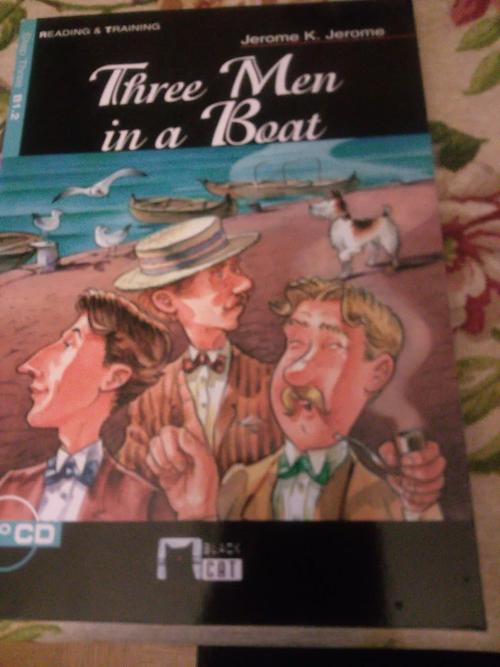 "Three Men in a Boat", Jerome Jerome, Black Cat, Step Thre B1.2 audio CD - Imagen 1 de 1