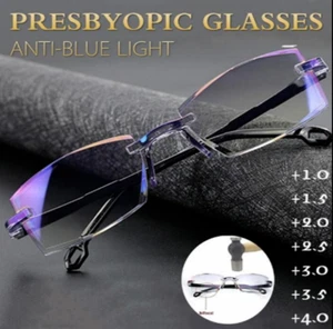 Gafas de lectura progresivas anti-rayos azules de uso lejano y casi doble - Imagen 1 de 11