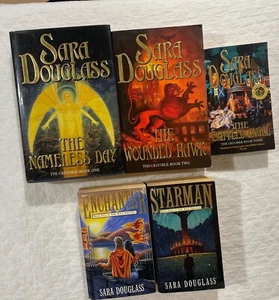 5 X Sara Douglass Books The Axis Trilogy Crucible Trilogy Free Australia Postage - Bild 1 von 20