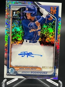 2024 Bowman Chrome JEREMY RODRIGUEZ MINI DIAMOND REFRACTOR AUTO /100 #CPA-JRZ - Picture 1 of 2