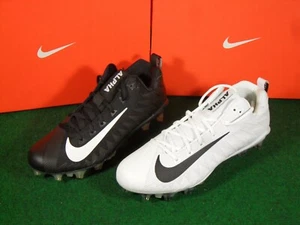 NIB Mens Nike Alpha Menace Pro Low TD PF Football Cleats Black White Team Issue - Picture 1 of 3