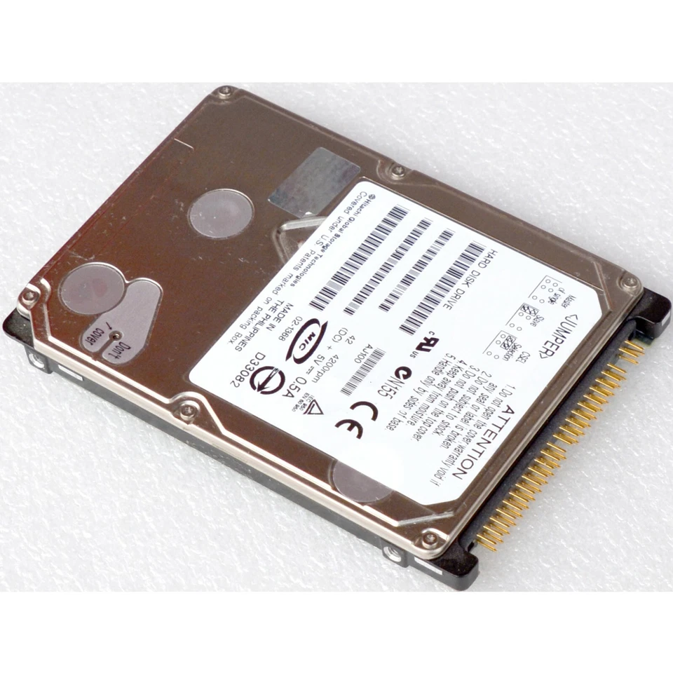 HDD FESTPLATTE HITACHI DK23CA-20 20GB HARD DISK DRIVE IDE 44-PIN 2,5" 6,35cm M92 - Bild 1 von 1
