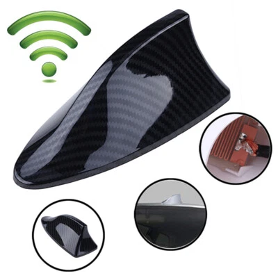 Antena de techo de aleta de tiburón aérea FM/AM cubierta de señal de radio de carbono para Toyota Corolla Foto 1 de 4