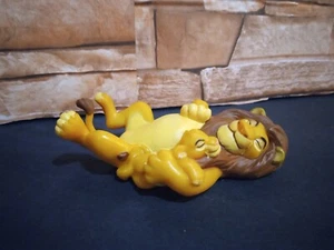 Vintage Disney Lion King Mufasa & Baby Simba PVC Figure Mattel Cake Topper - Picture 1 of 5