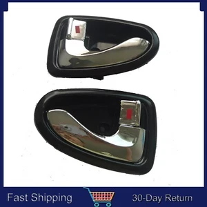 For 00-06 Hyundai ACCENT Inside Front Rear Left Right Chrome Door Handle 2Pcs - Picture 1 of 12