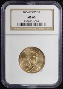 2006-P NGC SMS MS 66 U.S / United States Sacagawea Dollar - Picture 1 of 2