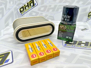 Oil Filter Air Filter Spark Plugs Service Kit for Yamaha VMAX 1200 1996-2007 - Picture 1 of 1