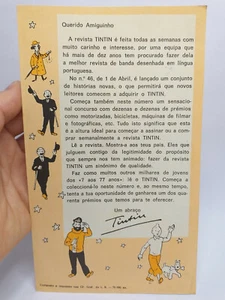 VERY RARE Original 1977 Portuguese Magazine TINTIN Advertising Leaflet - Picture 1 of 3