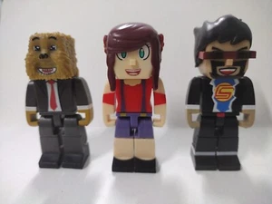 Jazwares Tube Heroes 2015 JeromeASF, Captain Sparklez & Ashley Mariee Lot Of 3 - Picture 1 of 2