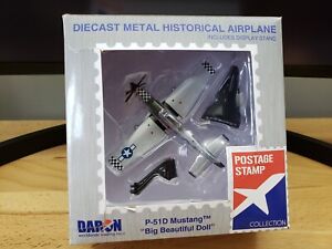 Daron P-51D Mustang Big Beautiful Doll Military Airplane with Display Stand