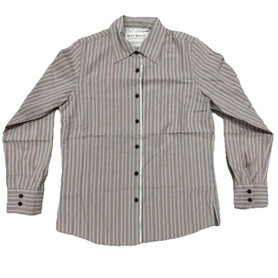 Camisa azul Willi's para mujer manga larga mediana con botones nueva Foto 1 de 4