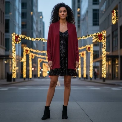 Cardigã AS IS Eskandar tamanho 0 frente aberta algodão e cashmere tecido à mão ferrugem vermelho - Imagem 1 de 4