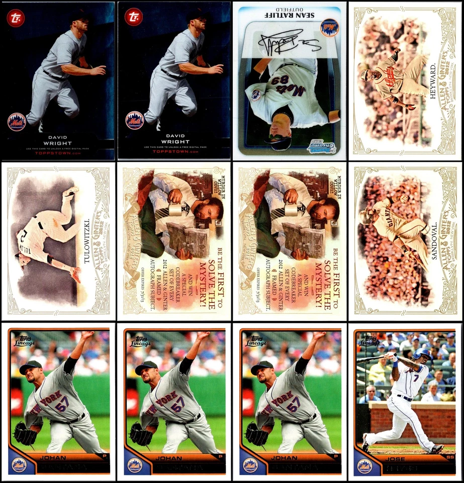 Lote de tarjetas 2011 de los New York Mets (140) - Oferta exclusiva - ¡Actúa rápido! Foto 1 de 4