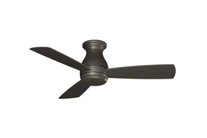 Fanimation Hugh 44" LED Indoor/Outdoor Flush Mount Ceiling Fan in Matte Greige - Picture 1 of 1