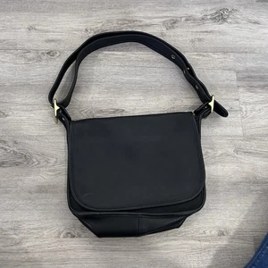 Borsa Coach Patricia's Legacy vintage tracolla sella patta 9951 pelle nera - Foto 1 di 24