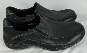 Zapatos mocasines de conducción Born de cuero negro sin cordones para hombre 10 EUR 44 cómodos - Imagen 1 de 6