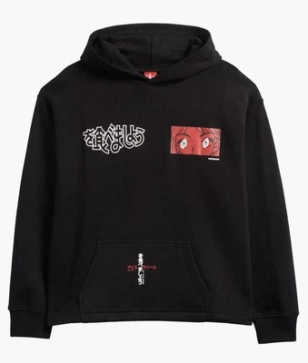 Ice Cream These Eyes Crop Pullover Hoodie 441-9305 Men’s Medium / Black - Image 1 of 4