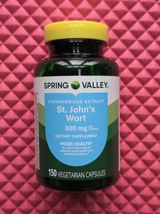 Spring Valley Johanniskraut standardisierter Extrakt Kapseln 300 mg 150 ct. 02/27 - Bild 1 von 5