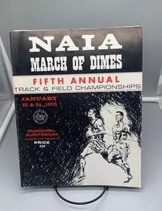 1970 NAIA March Of Dimes Fifth Annual Track & Field Championships Program - Picture 1 of 6