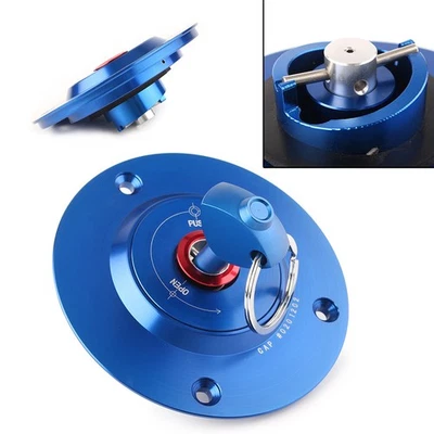 Cubierta de llenado de combustible tapa del tanque de gasolina con llave para Suzuki GSXR1000/600 750 Hayabusa azul Foto 1 de 4