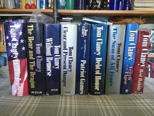 Lot Of 9 Tom Clancy HC/DJ Book 9 FromJack Ryan Series Original - Imagen 1 de 22