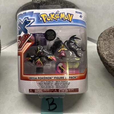 TOMY Pokemon XY Mega Banette y Mega Mawile Figura Paquete de 2 SET B Nueva Caja Sellada Foto 1 de 4