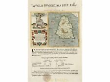 Tabula Asiae XII. Ptolemy's Geographia. Sri Lanka Early map. Magini 1597